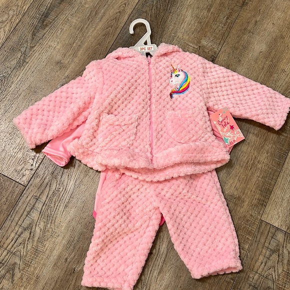 Other - Fleece Unicorn 3 piece outfit